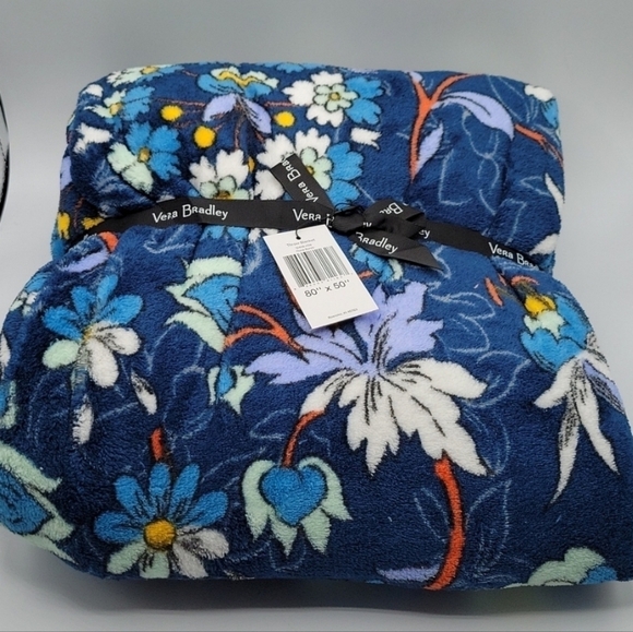 Vera Bradley floral bursts throw blanket - Picture 1 of 5
